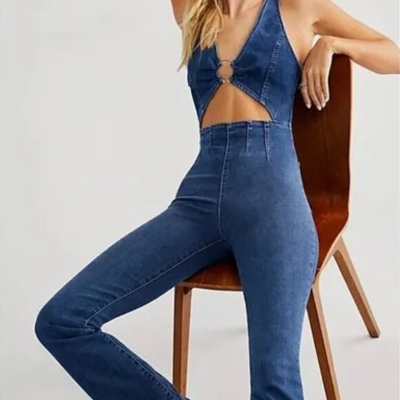 Free People Pants - Free People Ultraviolet Jumpsuit - Size XL